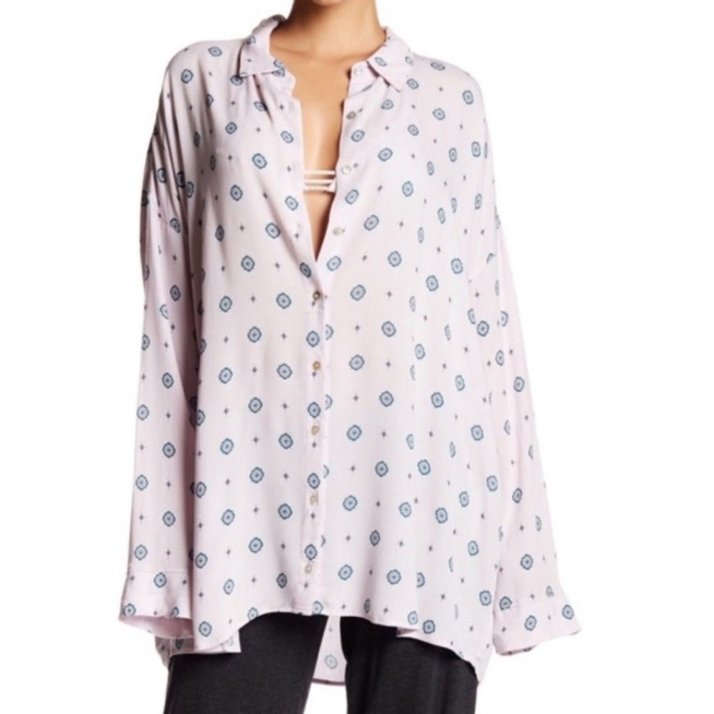 [M] Free People Shirt Up Lounge top
